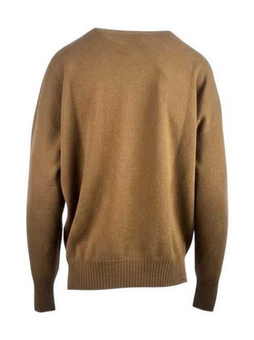maglia donna girocollo in cachemire caramello Solo casmir | CS105CACAO